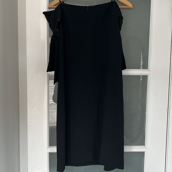 TIBI black off the shoulder bows dress, size 6 - Picture 9 of 13